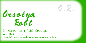 orsolya robl business card